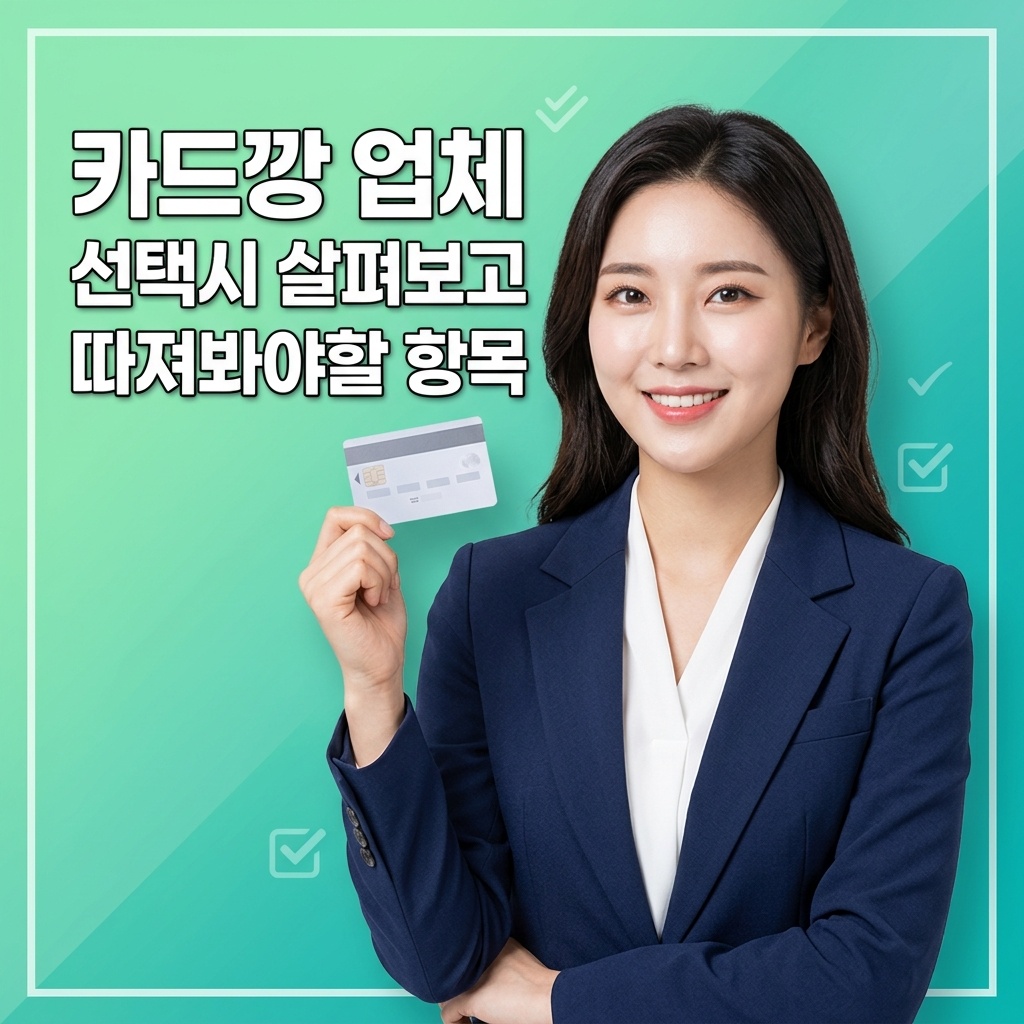 카드깡 업체 선택시 살펴보고 따져봐야할 항목